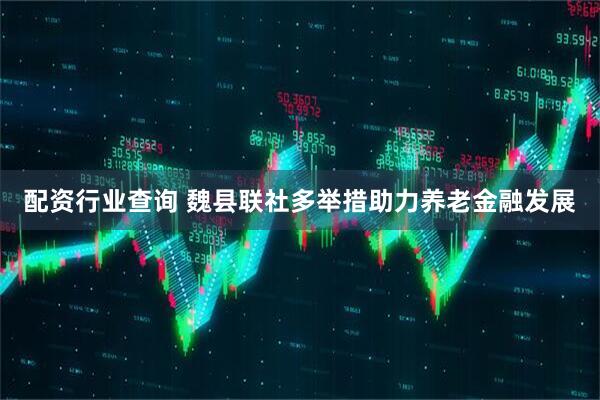 配资行业查询 魏县联社多举措助力养老金融发展
